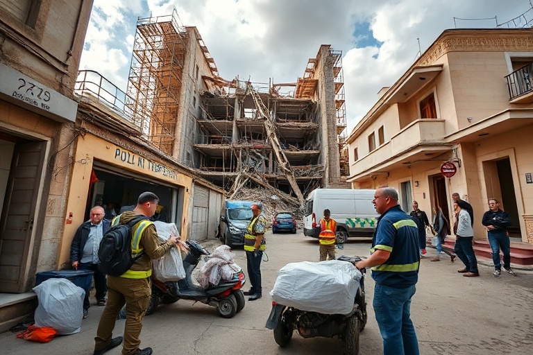 Malta Ten families evacuated amid collapse fears at Naxxar construction site