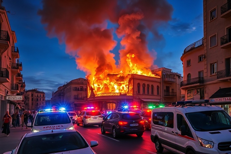 Malta St Julian’s Restaurant Blaze Causes Traffic Chaos