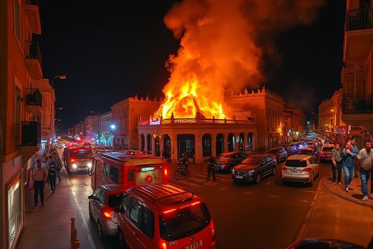 Malta St Julian’s Restaurant Fire Causes Traffic Chaos
