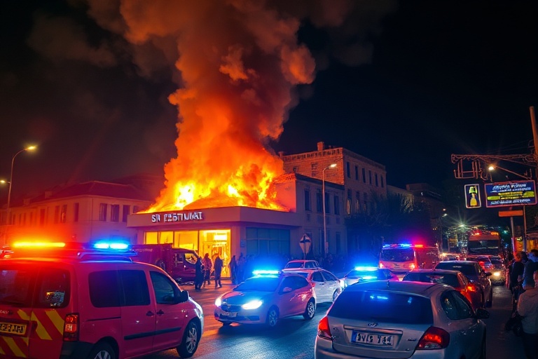 Malta Fire at St Julian’s Restaurant Causes Traffic Chaos