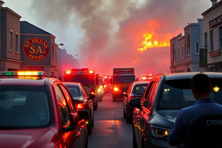 Malta St. Julian’s Restaurant Fire Causes Traffic Chaos