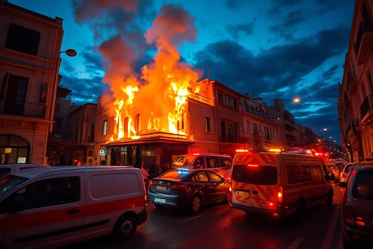 Malta Fire at St Julian’s Restaurant Causes Traffic Chaos