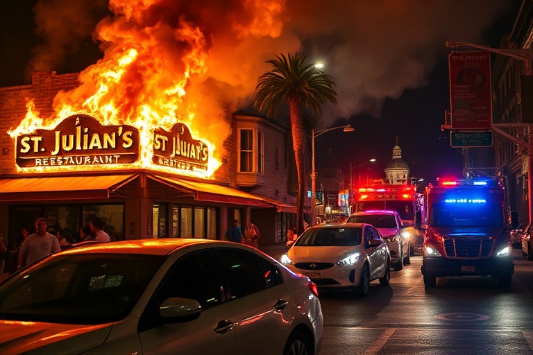 Malta St Julian’s Fire Causes Traffic Chaos