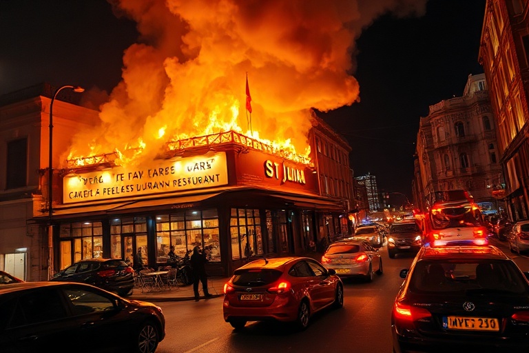 Malta St. Julian’s Restaurant Fire Causes Traffic Chaos