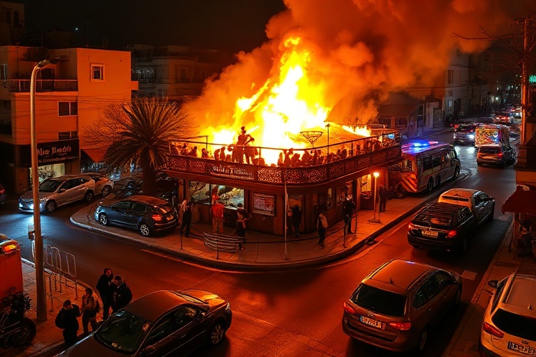 Malta St Julian’s Restaurant Blaze Causes Traffic Chaos