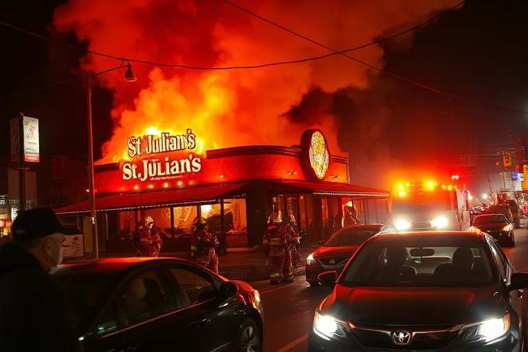 Malta St Julian’s Restaurant Fire Causes Traffic Chaos