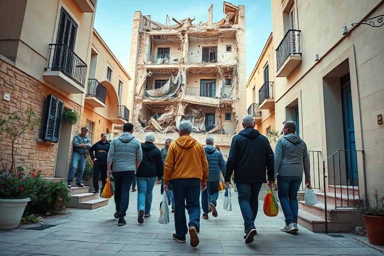 Malta Naxxar Residents Return Home After Collapse Scare