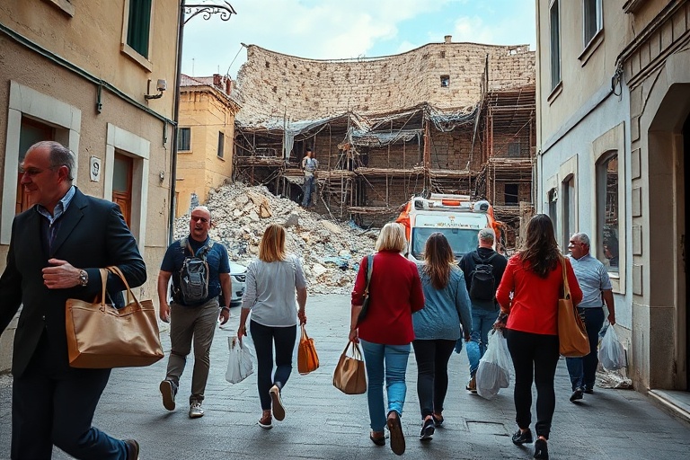 Malta Naxxar Residents Return Home After False Collapse Alarm