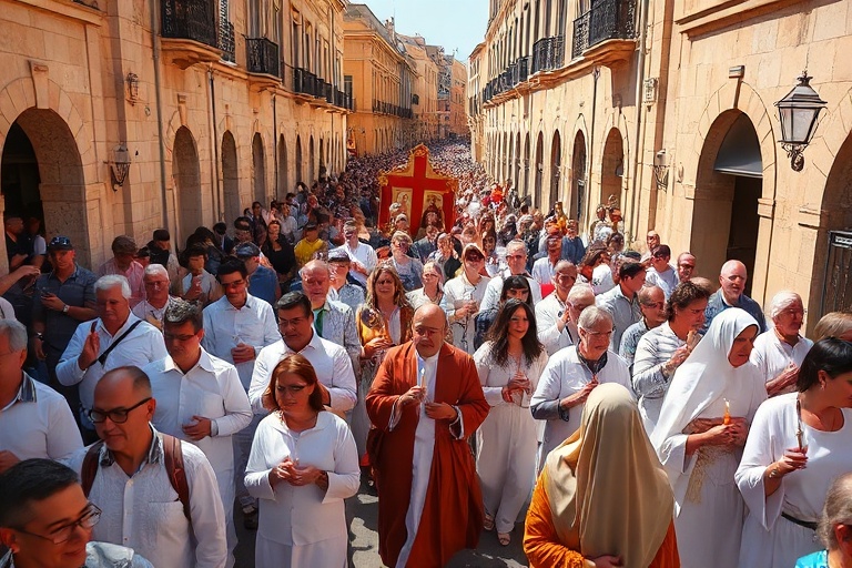 Malta Sliema’s Marian Procession: A Spiritual Wave on Sunday