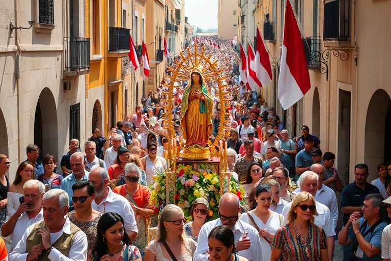 Malta Sliema’s Marian Procession: Thousands Gather in Devotion