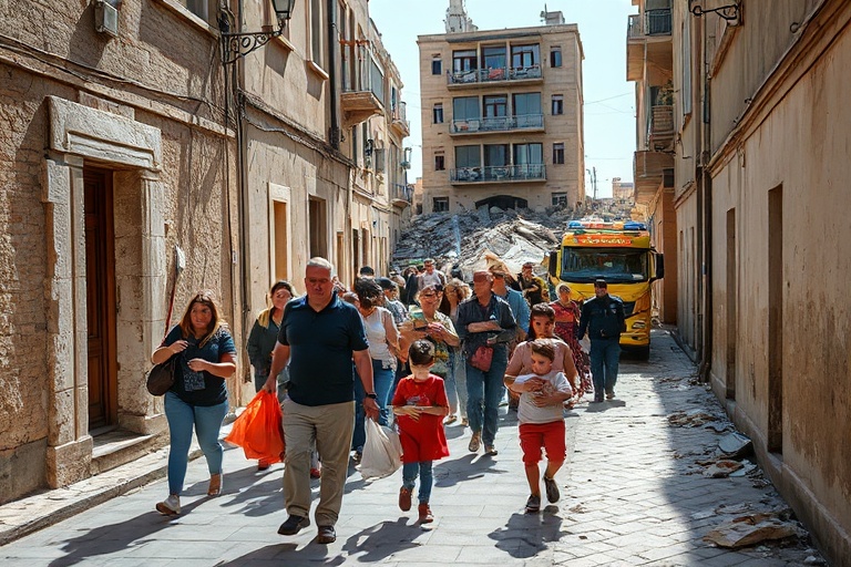 Malta Naxxar Residents Return Home After Wall Collapse