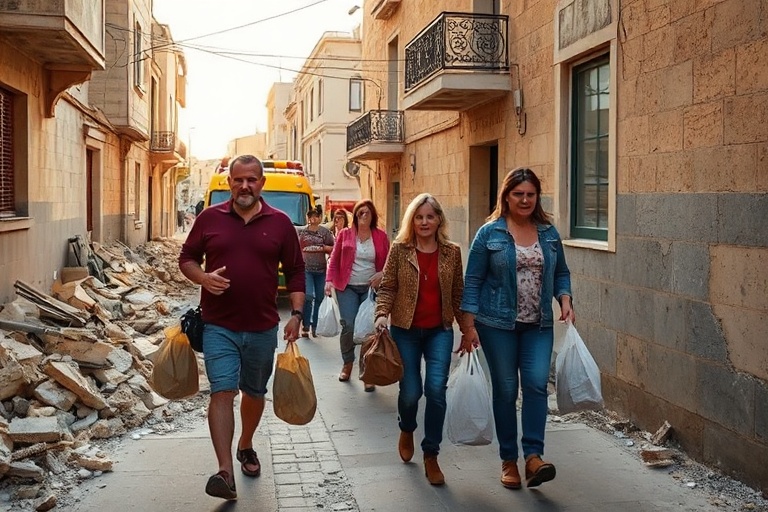 Malta Naxxar Residents Return Home After Collapse Scare