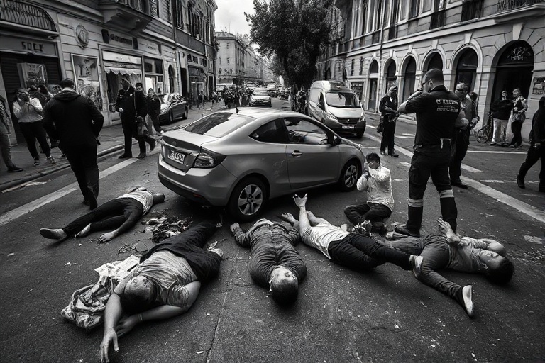 Malta 7 Injured as Driver Rams Pedestrians in Valletta
