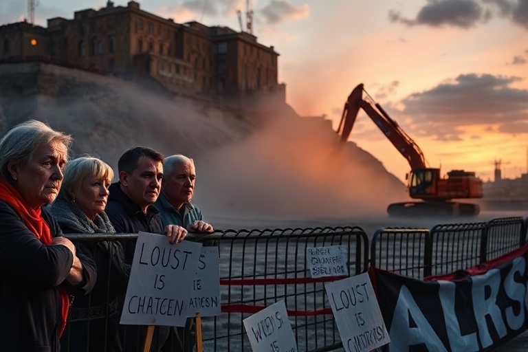 Malta St Julian’s Residents Fear Cresta Quay Excavation