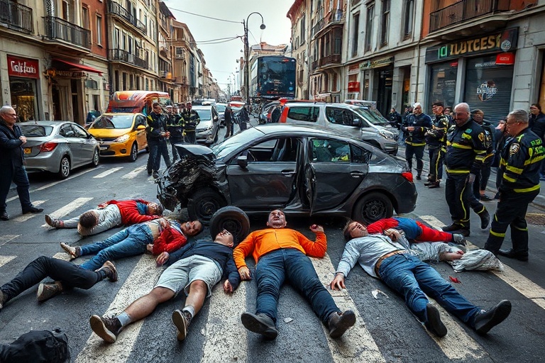 Malta 7 Injured as Driver Rams Pedestrians in Valletta