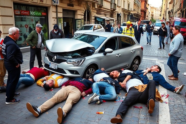 Malta 7 Injured in Milan: Driver Plows Through Crowd