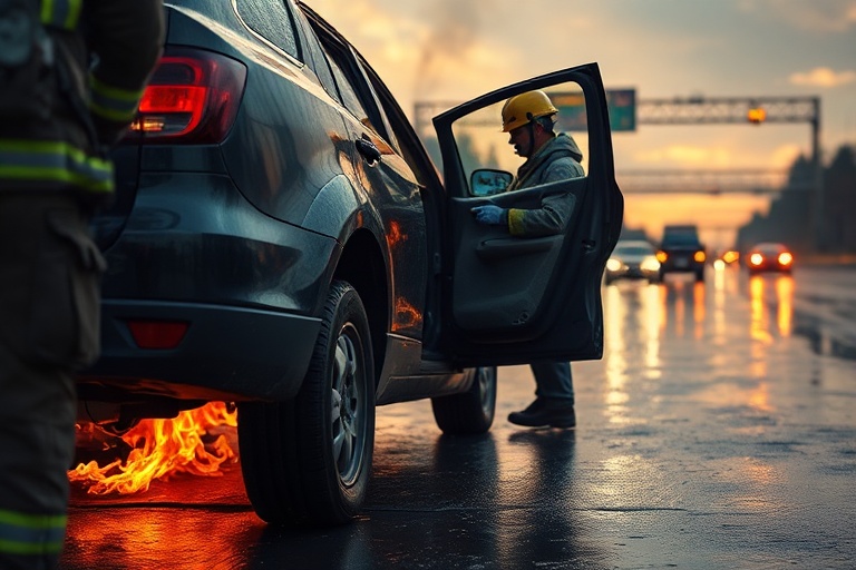 Malta Car Crash & Fire: Motorist Rescued in Birkirkara