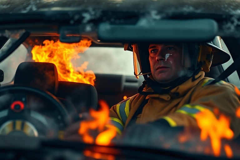 Malta Car Crash & Fire in Msida: Motorist Rescued