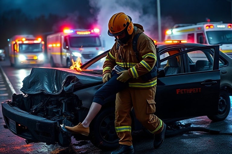 Malta Car Plunges Off St. Paul’s Bay: Motorist Rescued in Flames