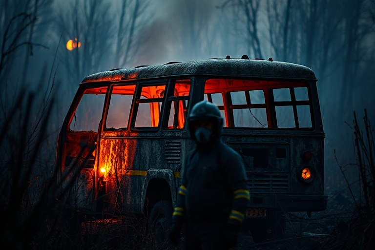 Malta Mellieħa Minibus Blaze: Fireball Destroys Vehicle