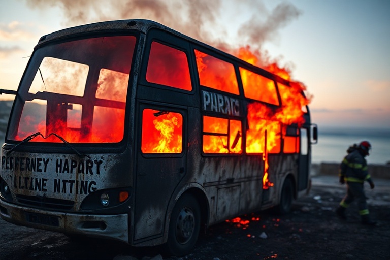 Malta Mellieħa Minibus Fire: Owner’s Race Against Time
