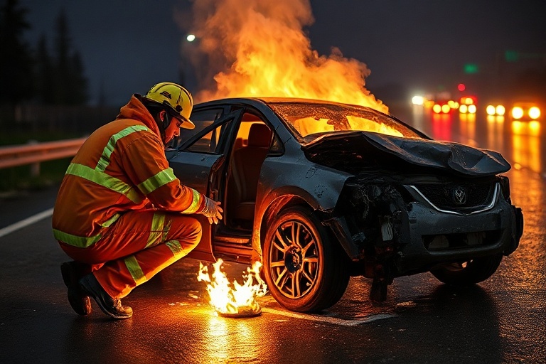 Malta Miracle Escape: Motorist Walks Away from Burning Car in Mosta
