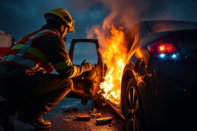 Malta Car Crash & Fire: Dramatic Rescue on Triq San Gwann