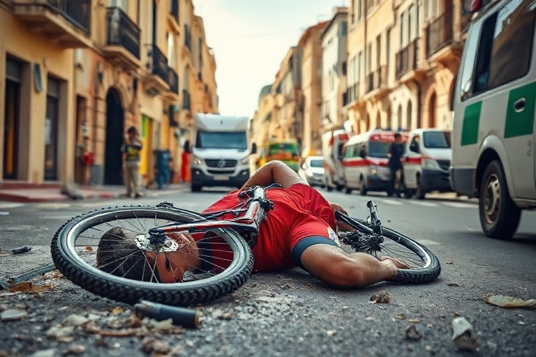Malta Mġarr Cyclist Fight for Life After Car Crash
