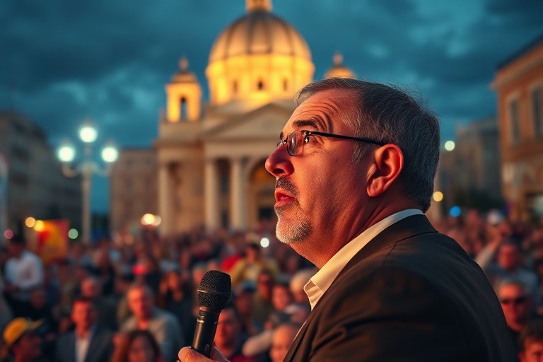 Malta Borg Rallies PN Supporters in Mosta