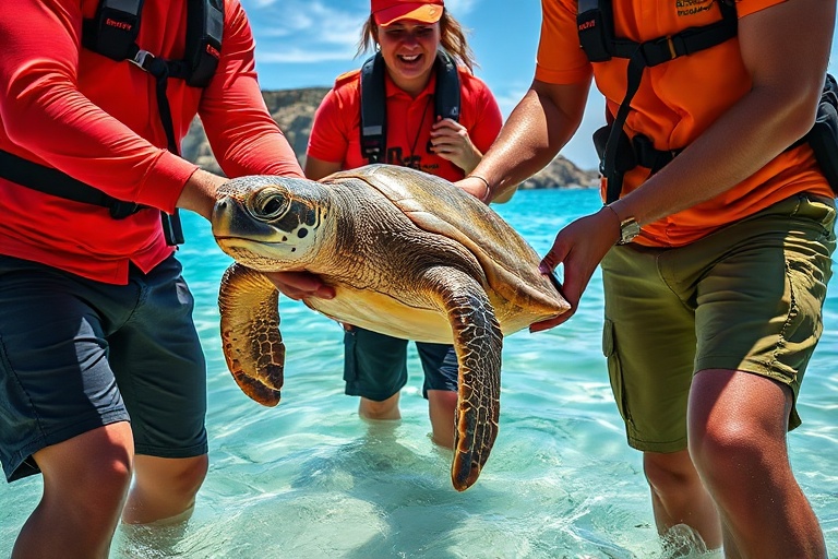 Malta Turtle Rescued in Distress at Little Armier