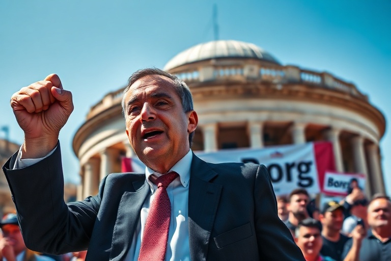 Malta PN’s Grech Vows ‘My Word is a Contract’ in Mosta Rally