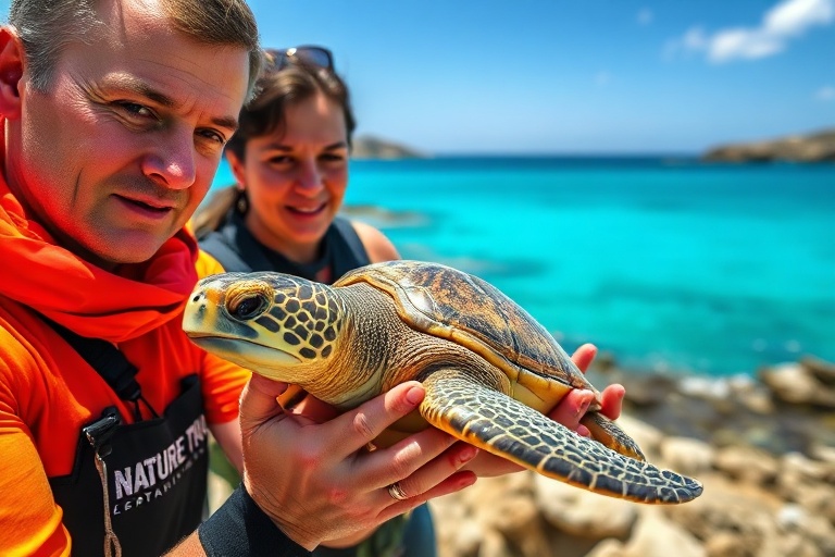 Malta Turtle Rescued in Little Armier: A Volunteer Mission