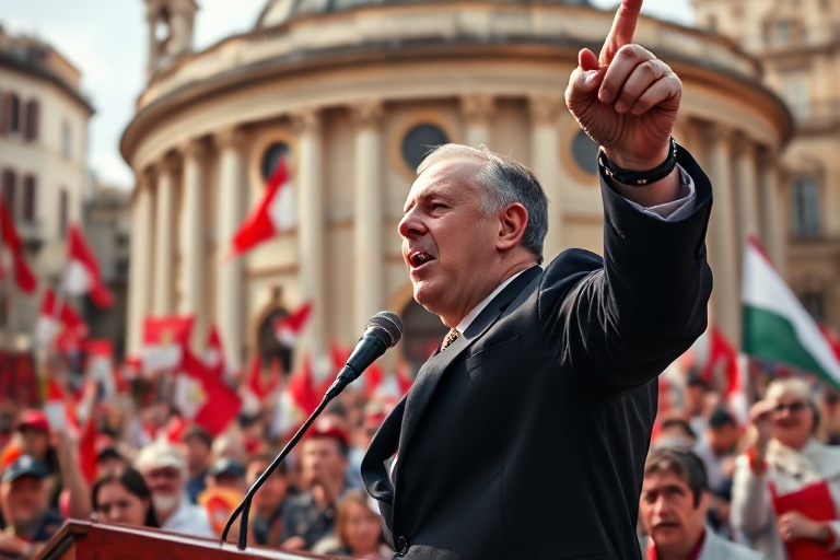 Malta Grech Rallies PN Supporters in Mosta: ‘My Word is a Contract’