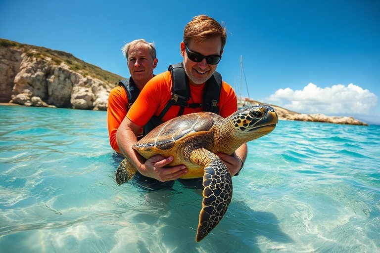 Malta Heroes of the Sea: Turtle Rescued in Little Armier