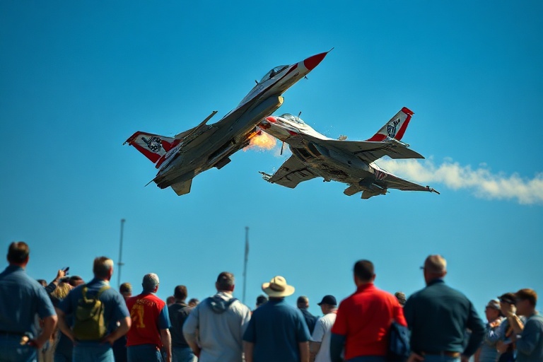 Malta F-16s Collide at US Air Show: Pilots Safe