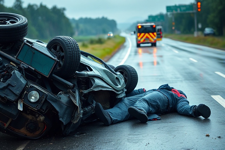 Malta Car Overturns in Birkirkara: Motorist Hospitalised