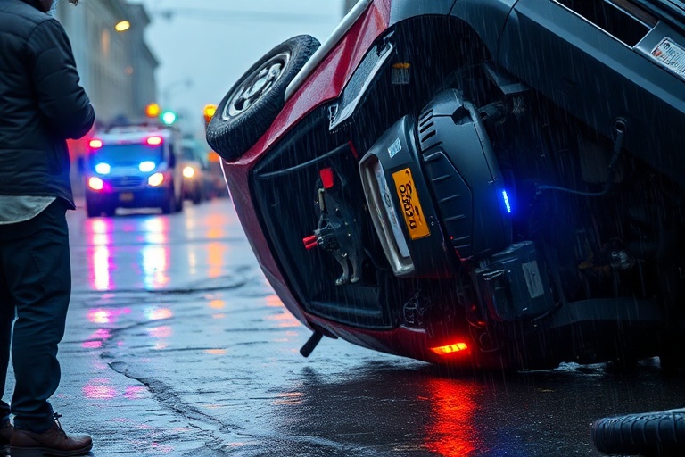 Malta Car Overturns on Mdina Road: Motorist Hospitalised