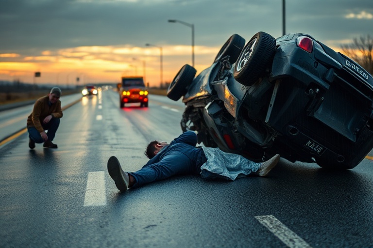 Malta Car Overturns on Triq San Gwann: Motorist Hospitalised