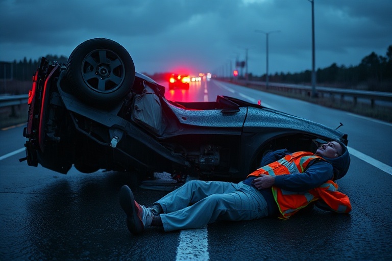Malta Car Overturns on Mdina Road: Motorist Hospitalised