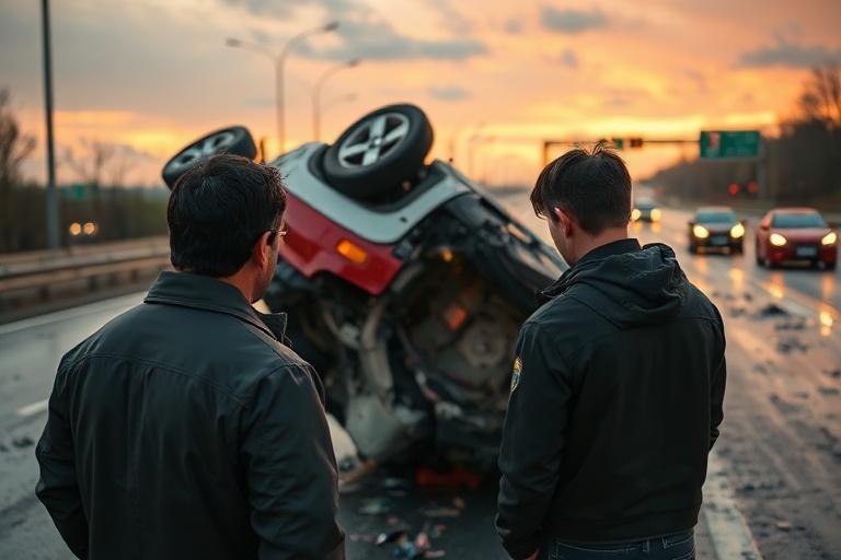 Malta Car Overturns on Triq San Pawl: Motorist Hospitalised