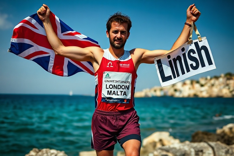 Malta Zach Vella Completes Epic London-Malta Run for Homeless
