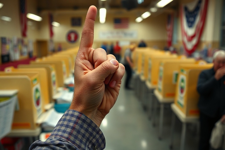 Malta Malta Election: Giant Middle Finger Inflatable Raises Eyebrows