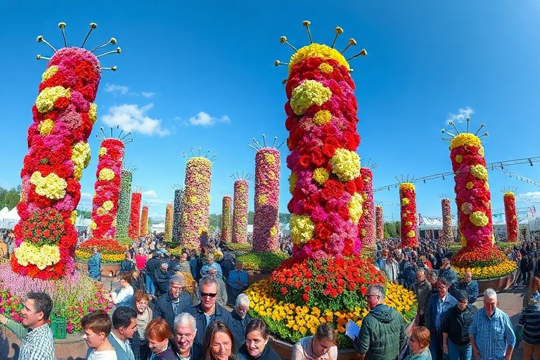 Malta Chelsea Flower Show Blooms in Valletta