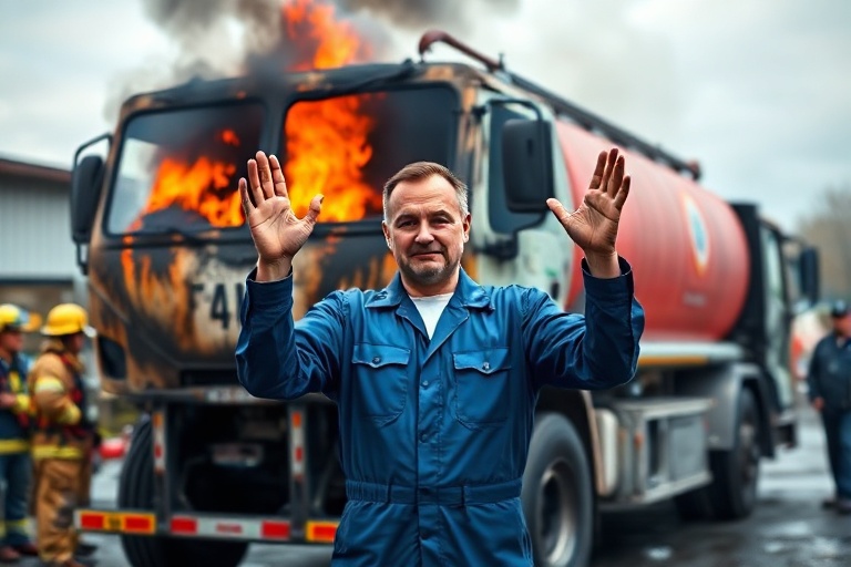 Malta Marsa Truck Fire: Driver Denies Involvement