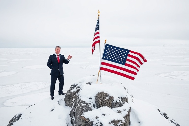Malta Trump’s Envoy Plants US Flag in Greenland’s Frozen Frontier