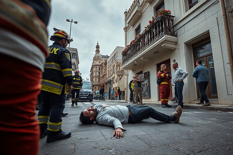 Malta Gżira Man Hospitalised After 3-Storey Fall