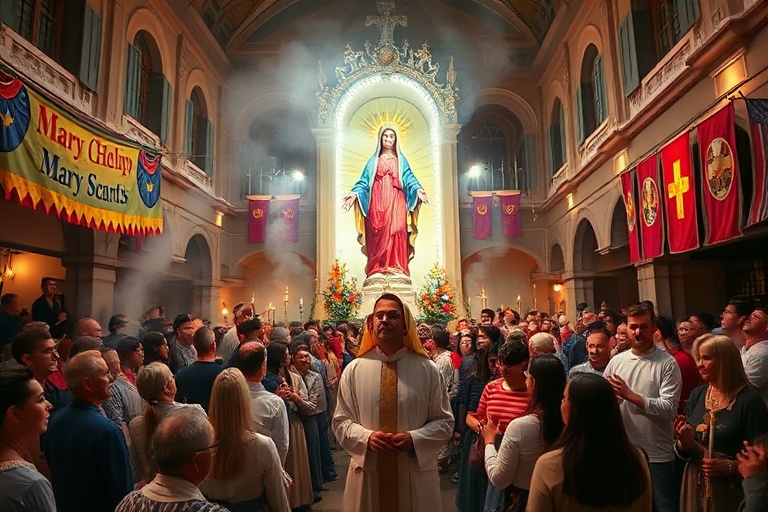 Malta Feast of Mary Help of Christians at Don Bosco oratory in Victoria