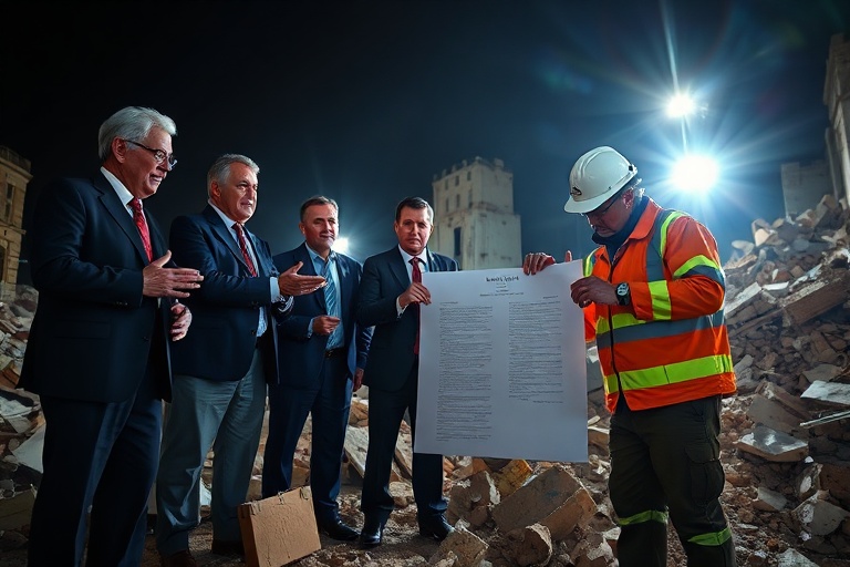Malta Naxxar: Early Morning Construction Chaos