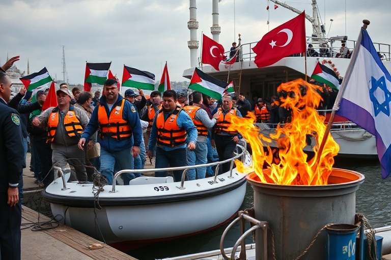 Malta Gaza Flotilla Activists Arrive in Turkey
