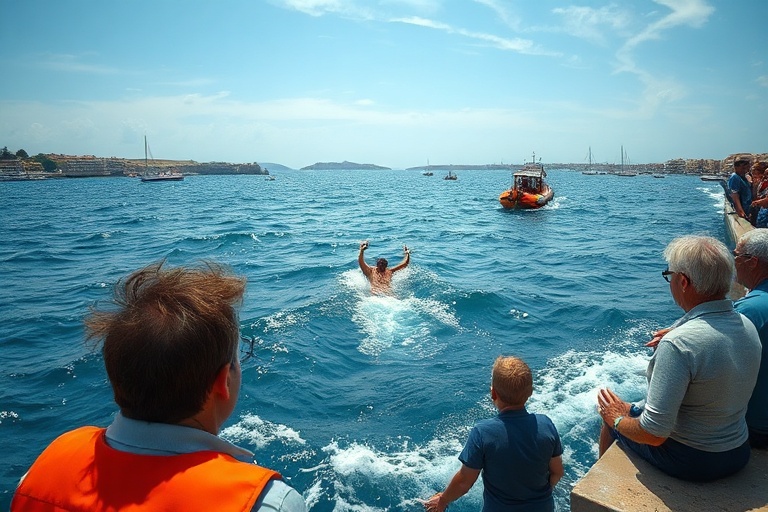 Malta Sliema Swimmer in Distress: Rescue Operations Launched